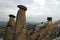 Fairy chimneys in Urgup, Cappadocia