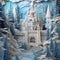Fairy Christmas Castle magic land smash cake, anniversary, tematic, composit image