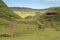 Fairy Glen on the Trotternish Peninsula, Isle of Skye, Scotland UK.  The stone circle was built by tourists.