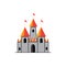 fairy palace icon vector design illustration