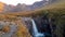 Fairy Pools in autumn at Glenbrittle at the foot of the Black Cuillin Mountains, Isle of Skye