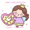 Fairy Princess baby hug giant heart donut sweet shop