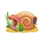 Fairy snail shell house or dwelling of sorceress