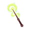 Fairy Stick with Sparkling Glow for Magic Enchantment Vector Illustration