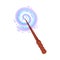 Fairy Stick with Sparkling Glow for Magic Enchantment Vector Illustration