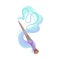 Fairy Stick with Sparkling Glow for Magic Enchantment Vector Illustration