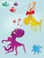Fairy tale about love and octopuses