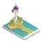 Fairy Tale Smartphone Isometric Composition