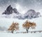 Fairy-tale winter landscape