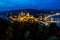 Fairytale Budapest castle and bridge at night