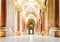 Fairytale corridor of Monserrate Palace in Sintra.