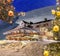 Fairytale cottage during Christmas time in the mountains
