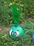 The fairytale hero is an onion made from old used plastic bottles