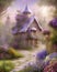 Fairytale house, flowers, colours and fantasy