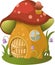 fairytale house. illustration of fairytale house