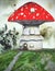 Fairytale mushroom house