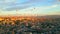 fairytale scenery - hot air balloons flying over the valley in Cappadocia at sunrise, magic shot