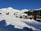 A fairytale winter atmosphere and a magnificent panorama on the mountine Swiss tourist resort of Arosa