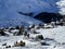 A fairytale winter atmosphere and a magnificent panorama on the mountine Swiss tourist resort of Arosa