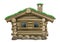 Fairytale wooden vintage forest stilt house vector