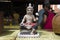 Faith of buddhism about Figure statue Prince of Devils and ghost