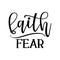 `faith over fear` tattoo - lovely lettering calligraphy quote.