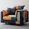 Faiz Bhai\\\'s Patchwork Sofa: Detailed Hyperrealism With A Comfycore Twist