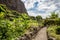 FajÃ£ dos Padres  Faja dos Padres in Madeira island, Portugal. The old stone alley path through the cultivated pieces of land.