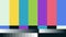 Fake abstract No Signal TV retro television test pattern for creative work. Color RGB Bars vector Illustration