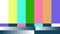 Fake abstract No Signal TV retro television test pattern for creative work. Color RGB Bars vector Illustration