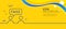 Fake information line icon. Social propaganda sign. Minimal line yellow banner. Vector
