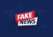 Fake news Isolated vector icon. Sign of main news on dark world map background