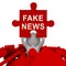 Fake News Media Depicts Online Hoax And Misinformation - 3d Illustration