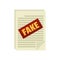 Fake news papers icon flat isolated vector