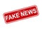 Fake News rubber stamp, Warning