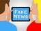 Fake News Tablet Shows Alternative Facts 3d Illustration