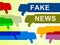 Fake News And Thumbs Down 3d Illustration