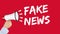 Fake news truth lie media internet online megaphone