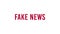 Fake News typography for social and news media or marketing concept.