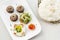 Falafel hummus houmus starter snack food mezze platter