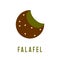 Falafel Restaurant. Falafel sign for falafel restaurants, food website, shawarma shops, kebab shop, food blog, food website, food