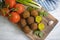 Falafel, tomatoes  gourmet   veggies  cooking  on a wooden background nutrition