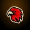 Falcon bird eagle esport badge logo