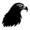 Falcon black vector icon on white background