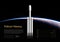 Falcon Heavy Rocket. 3D illustration poster.