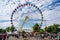 Falcon Heights, MN - August 25, 2019:  The Great Big Wheel, a giant travelling Ferris Wheel at the Minnesota State Fair