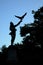 The Falconer statue in Central Park in New York City