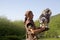 Falconry in Almaty, Kazakhstan