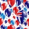 Falklands Independence Day Seamless Pattern.