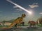 The fall of The asteroid that caused the extinction of the dinosaurs